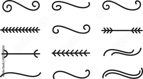 Elegant swirls and dividers for creative designs