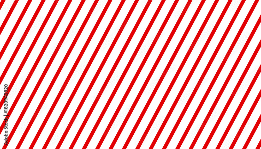Obraz premium Striped candy cane seamless pattern for Christmas or New Year decoration, red and white diagonal stripes background, Xmas gift wrap, winter holiday present wrapping paper, gift wrap paper design