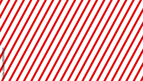 Striped candy cane seamless pattern for Christmas or New Year decoration, red and white diagonal stripes background, Xmas gift wrap, winter holiday present wrapping paper, gift wrap paper design