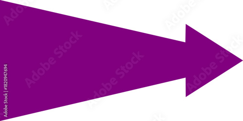 A simple, bold purple arrow pointing to the right, isolated on a plain white background.