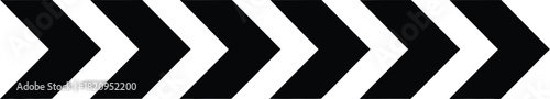 Black and white chevron pattern - Directional design element for various applications and projects