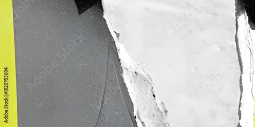 Old ripped torn blank black and white posters textures backgrounds grunge creased crumpled paper vintage collage placards empty