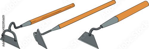 A vibrant and detailed set of colorful realistic vector illustrations depicting various elements of a modern farming and agricultural business.