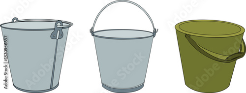 A vibrant and detailed set of colorful realistic vector illustrations depicting various elements of a modern farming and agricultural business.