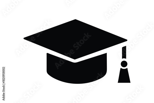 Graduation Cap Icon Symbolizing Education and Academic Achievement
