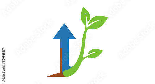 Growth and Progress A Symbol of Development and Advancement in Business and Nature.