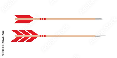 Arrows for Target. Goal Achievement Concept. Vector Illustration.