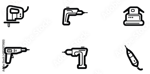 Power tools drill sander jigsaw screwdriver equipment construction renovation repair diy hardware workshop garage maintenance building industry carpentry engineering mechanic improvement project