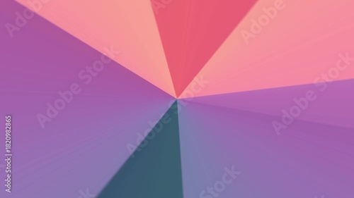 Triangular green purple and pink gradient animation video 