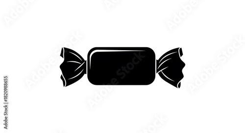 Wrapped candy silhouette