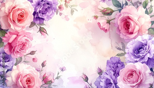 Mother's Day greeting card design, _watercolor 