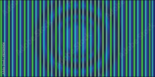 Neon abstract background..... Iridescent glass texture with vertical ribbed lines and soft blue, amber, violet gradient ripple. Holographic distortion, modern translucent surface, futuristic vector