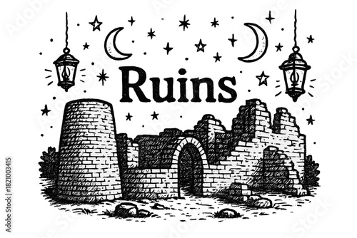 Ruins is the title of the image