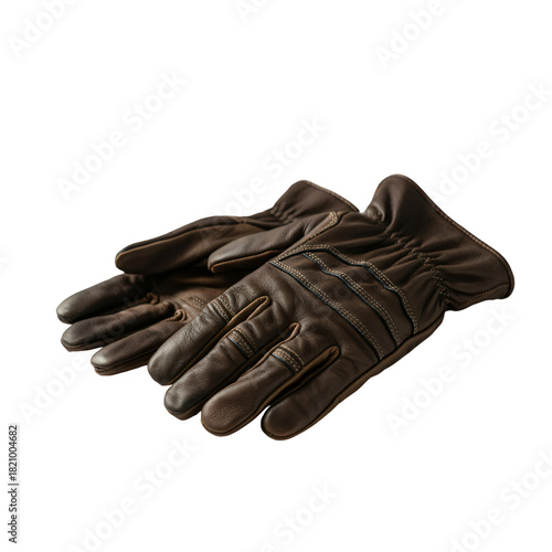 Illustration of orange and silver chainsaw with oil spill isolated on transparent background