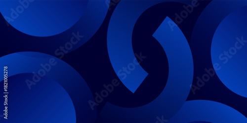 Abstract aesthetic blue geometric background. Dynamic modern shapes composition. Eps10 vector
