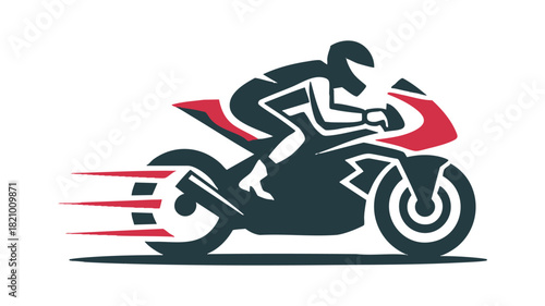 Motorcycle speed racing symbol