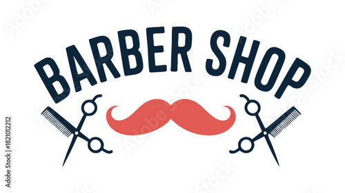 Barber shop logo vintage design
