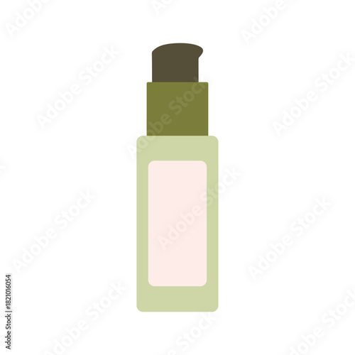Flat Illustration of Face Toner Bottle for Skincare Routine