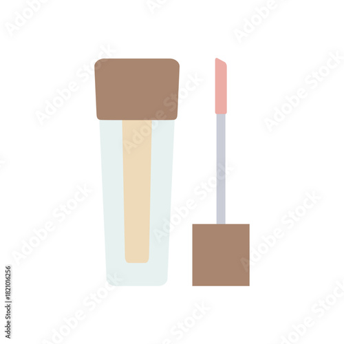 Flat Illustration of Concealer Wand for Blemish Coverage