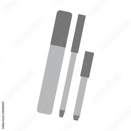 Flat Illustration of Nail File for Manicure Grooming