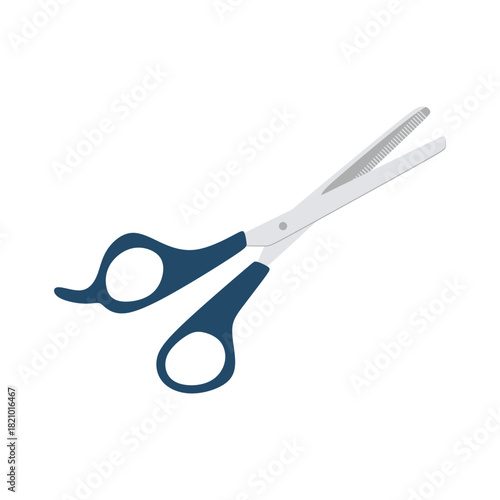 Flat Illustration of Professional Hair Scissors for Haircut