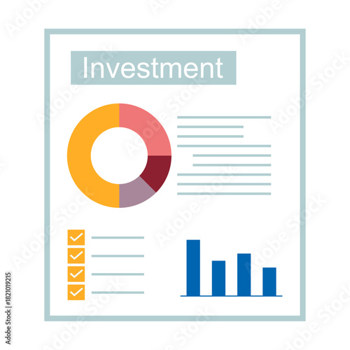 Flat Illustration of Invest...
