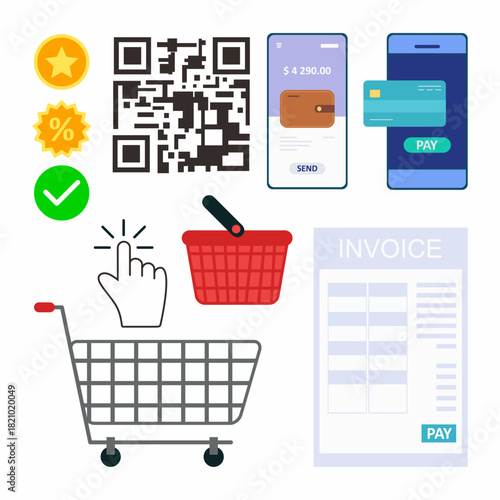 Flat Illustration of E-comm...