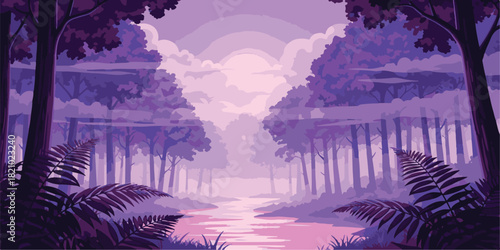 tropical island with palm trees