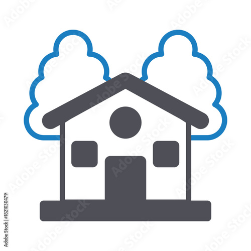 House Roof Vector icon which can easily modify or edit