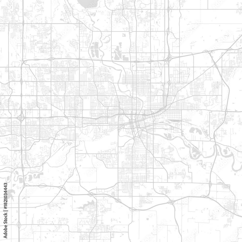 Naklejka premium Des Moines City Map navigate the s core with this minimalist blueprint a structured guide to its vibrant beating heart begin of sentence, emphasizing refined linework, with balanced composition.