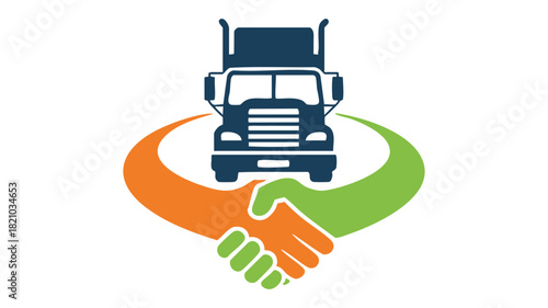 Trucking partnership agreement logo