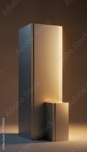 A scenario with a pedestal on a luxurious environment