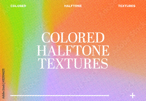 Fresh Colored Halftone Textures