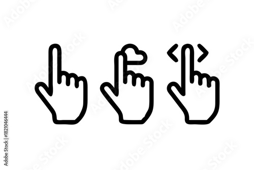 hand icon set
