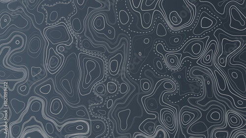 Topographic map background geographic line map with elevation assignments. Topographic map pattern background vector.