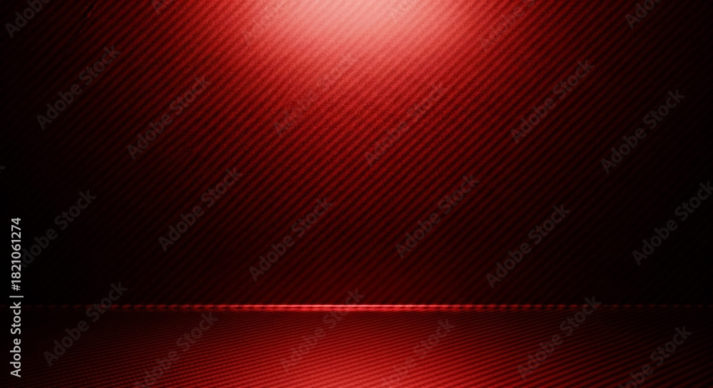 Fototapeta premium Red spotlight background texture stage studio product backdrop presentation