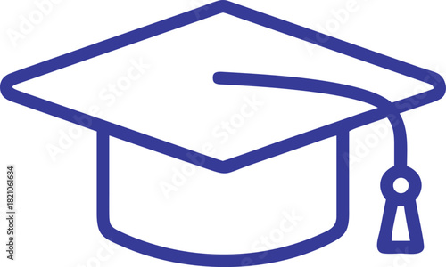 Graduation Cap Line Icon