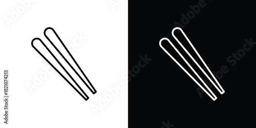 Chopsticks icons for UI elements. High-quality vector illustration.