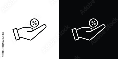 Commission icons for UI elements. High-quality vector illustration.
