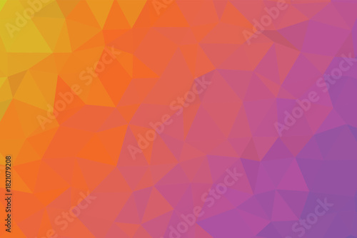  Vibrant low poly gradient background blending warm orange and soft purple tones for modern design. Abstract geometric polygon art ideal for digital projects. Colorful faceted texture perfect for crea