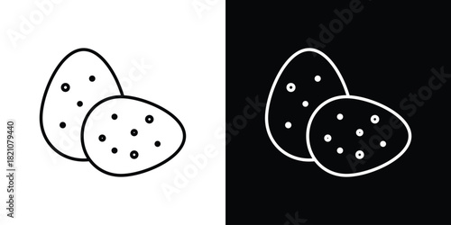 Dinosaur egg icons for UI elements. High-quality vector illustration.