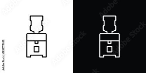 Dispenser icons for UI elements. High-quality vector illustration.