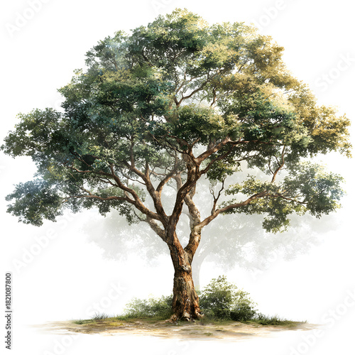 Wallpaper Mural A solitary green tree Torontodigital.ca