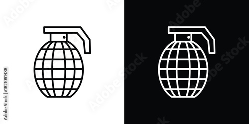 Granade icons for UI elements. High-quality vector illustration.