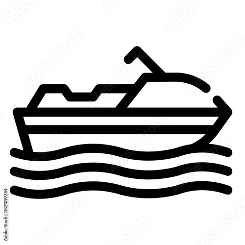 Jet Ski Watercraft Icon