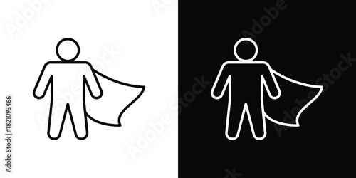 Hero icons for UI elements. High-quality vector illustration.