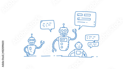 Modern flat design illustration of a busy customer service center with diverse agents and clients interacting