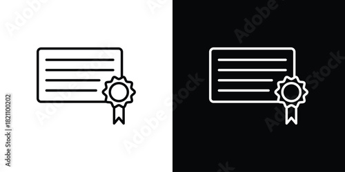 License icons for UI elements. High-quality vector illustration.