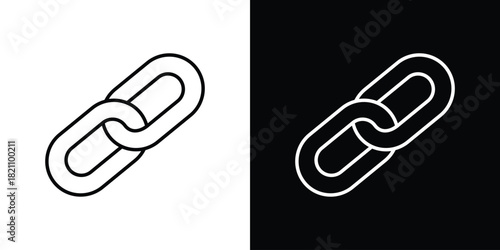 Link icons for UI elements. High-quality vector illustration.