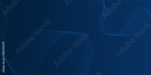 Dark blue abstract background with flowing organic shapes.